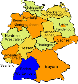 Deutschland Bundesland Baden Würtemberg