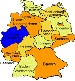 Bundesland Nordrhein Westfalen Landkarte Ausflugsziele