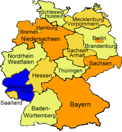  Bundesland Reihnland Pfalz Landkarte